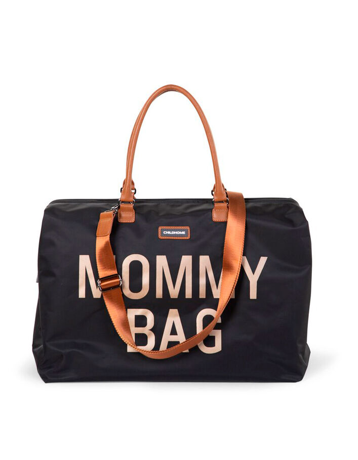 Sac à langer Mommy Bag noir typo or CHILDHOME