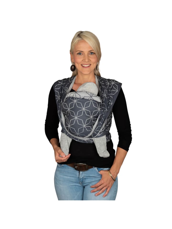 Hoppediz Babytragetuch Gewebtes Tragetuch kbA in Malmö denim günstig kaufen 5,40 x 0,70 m