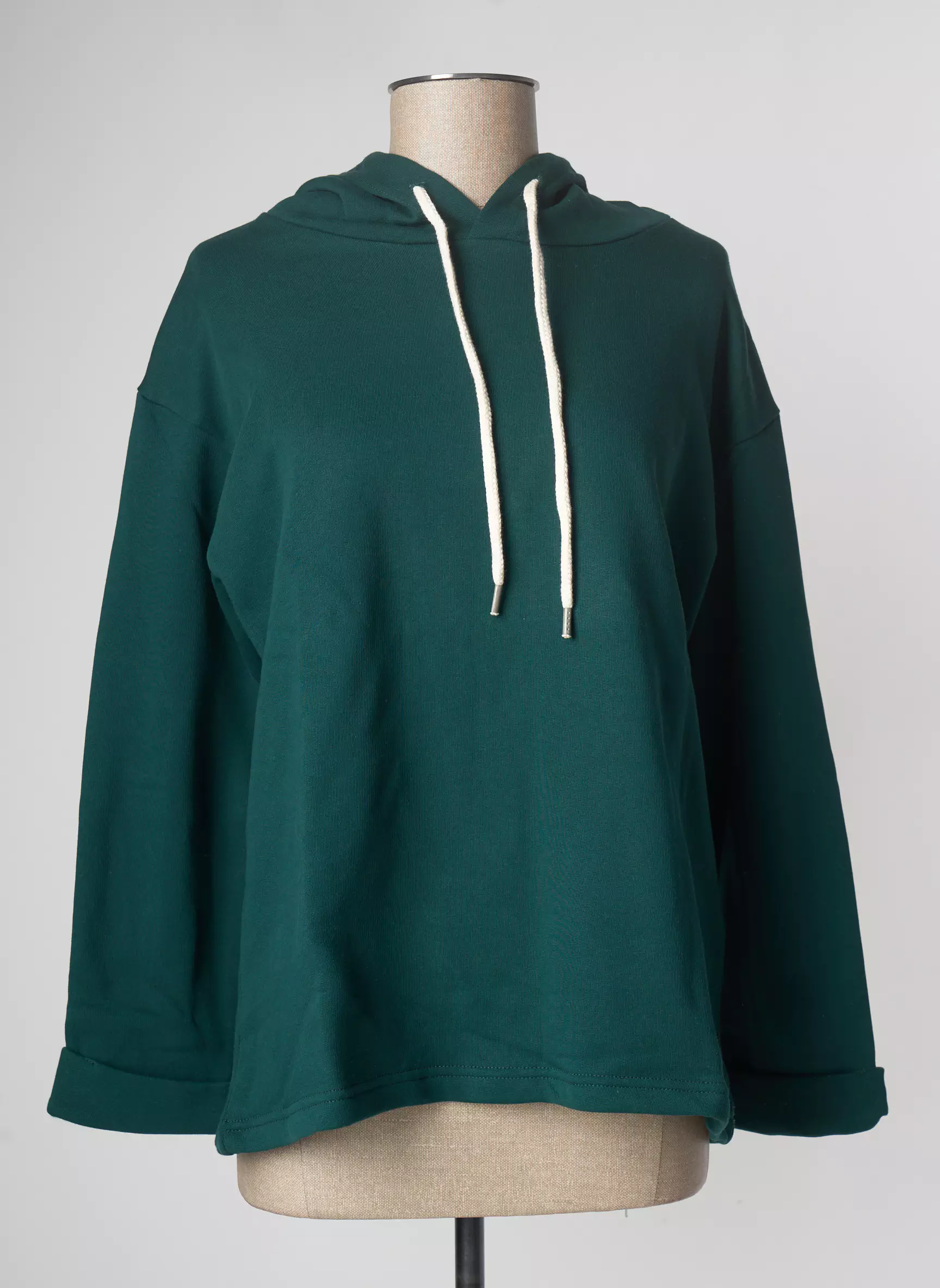 Lazy   Cosy Sweat Capuche Femme couleur vert