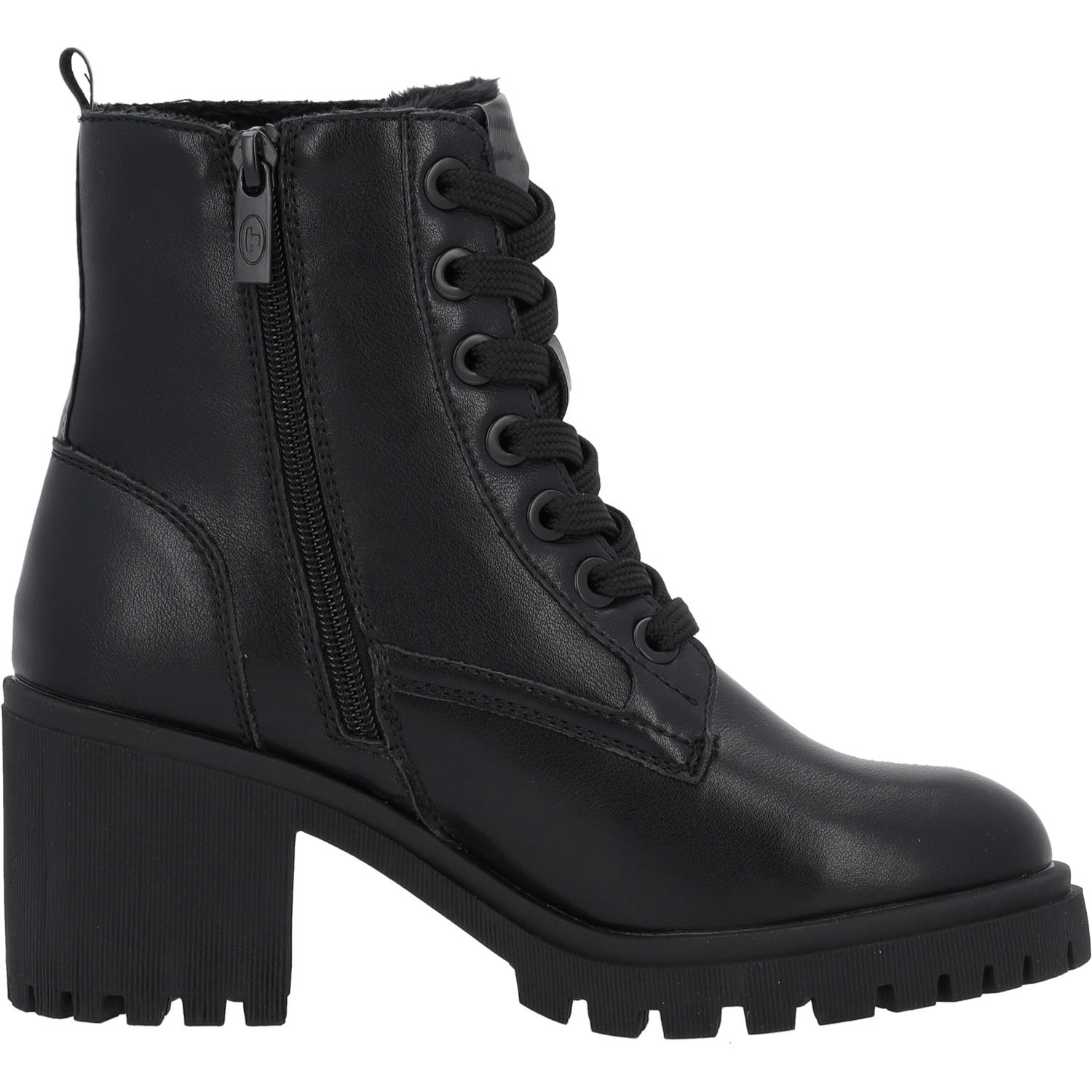 Tom Tailor 6390440 Schnürer, Stiefeletten, Damen, Schwarz