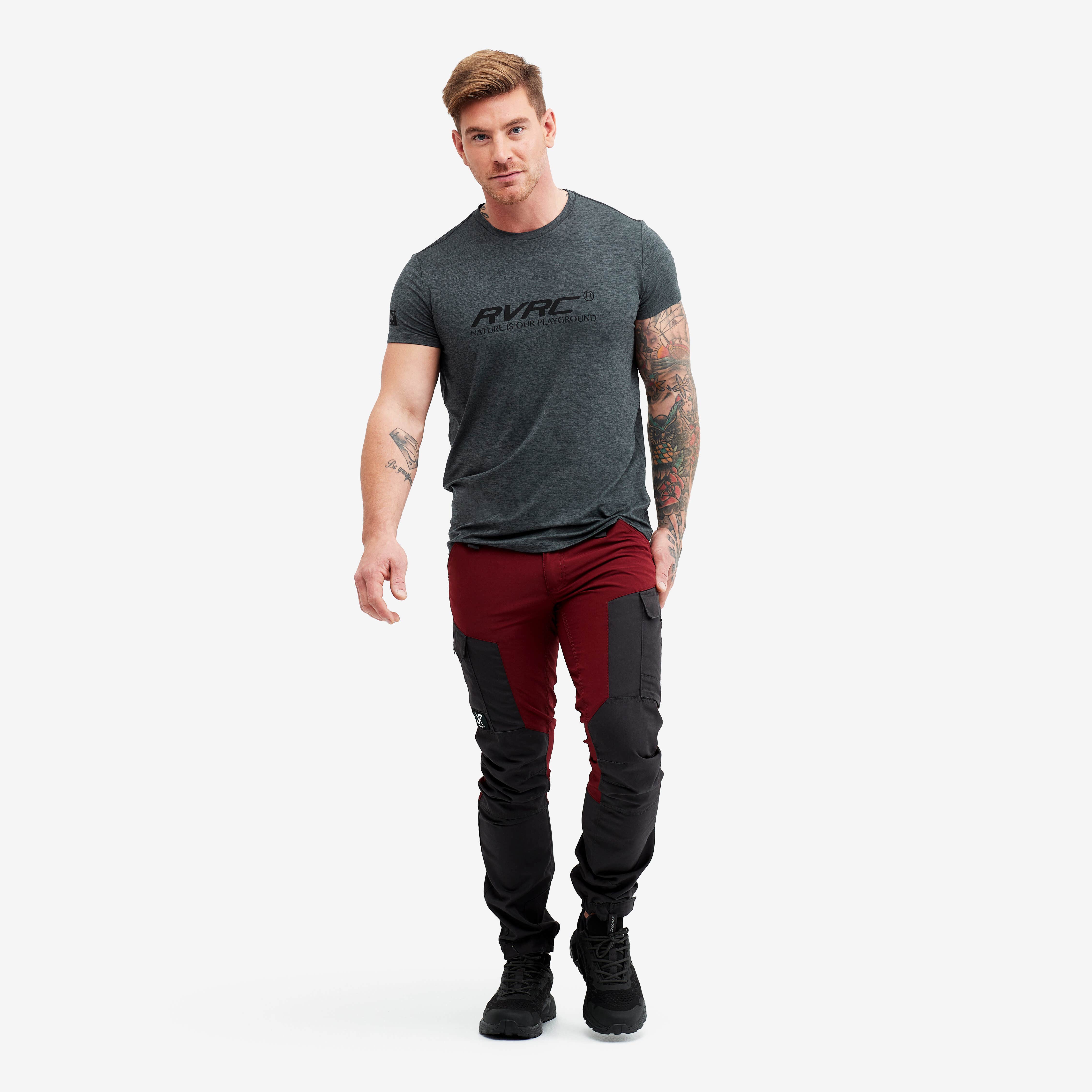 Vagabond Tee Homme Anthracite Melange
