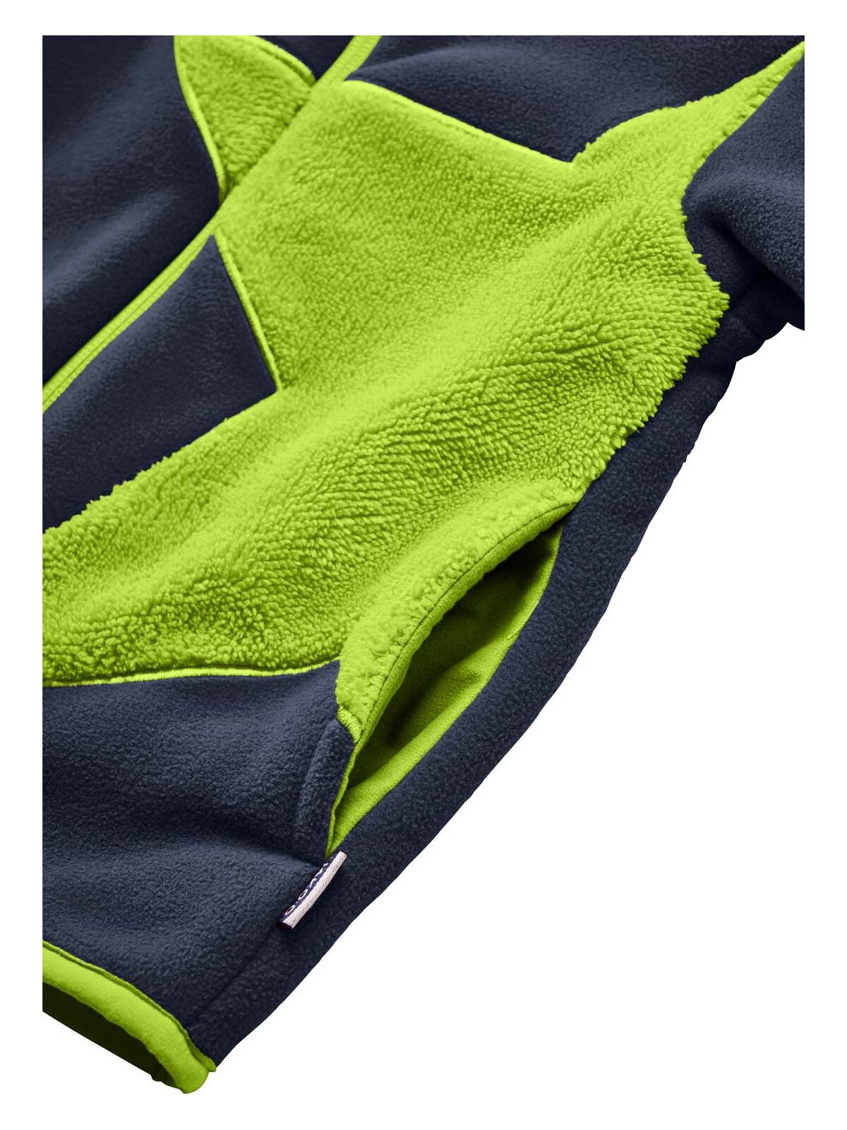 Kuschelfleece Jacke Stern, marine