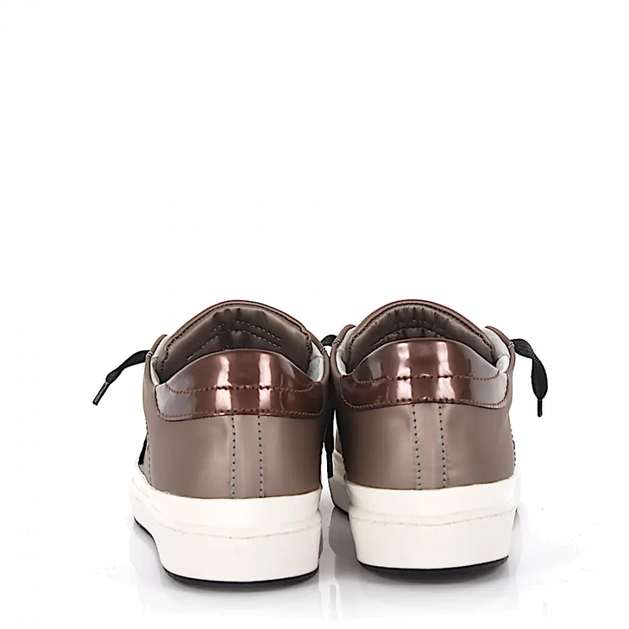 Philippe Model - Keilsneakers Classic Lakers Low Leder grau metallic - grau