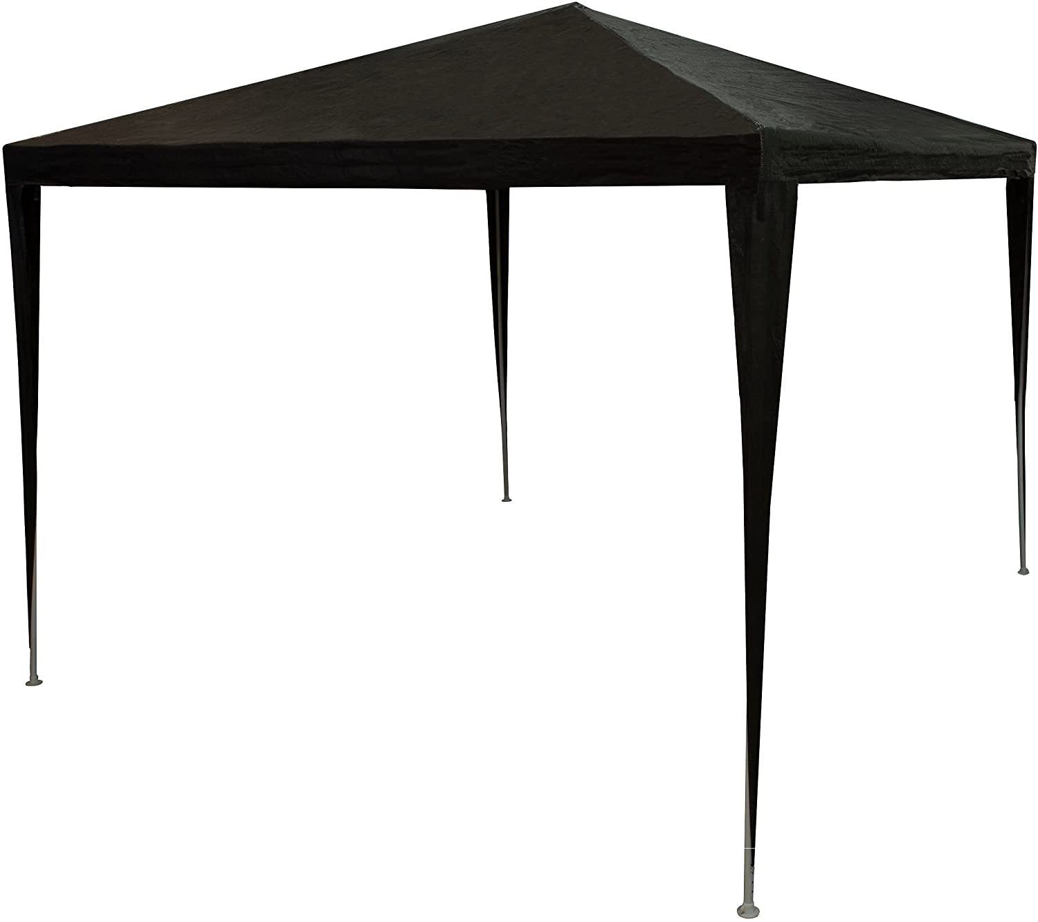 RESCH Faltpavillon Garten Pavillon 3x3m, Partyzelt aus PVC Material, UV-Beständig, Zelt, (Pavillon-Komplettset, Outdoor geeignet für Wintergarten, Terasse, wasserabweisend Stecksystem Montage ohne Werkzeug, Winterfest), Gartenpavillon schwarz, Faltpa