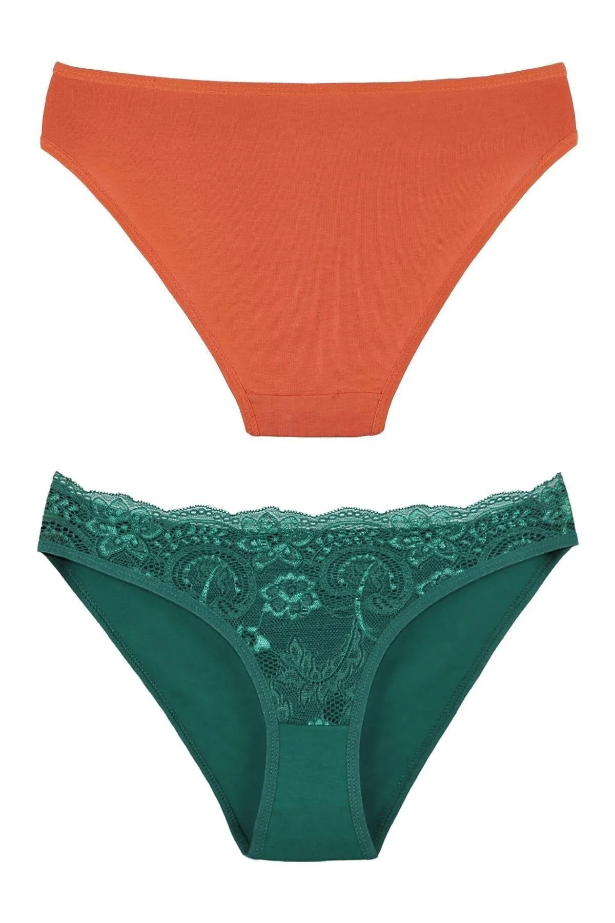 Sensu  Damen-Slip-Höschen mit Spitze, gemischte Farben, 5 l, I-Pack-Set Kts3064