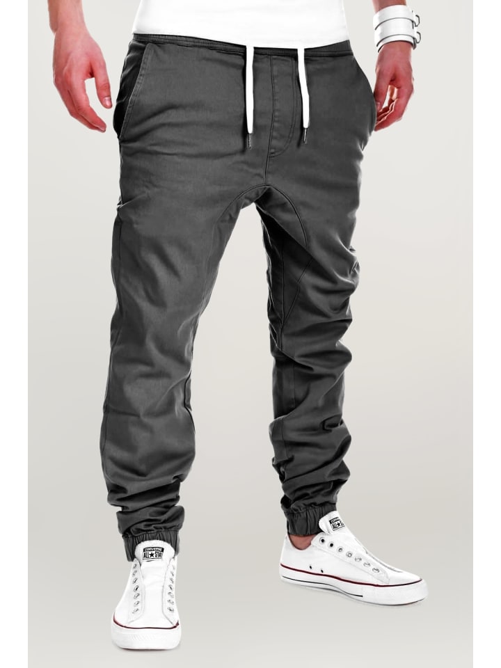 behype Chino-Hose LUKE in dunkelgrau günstig kaufen