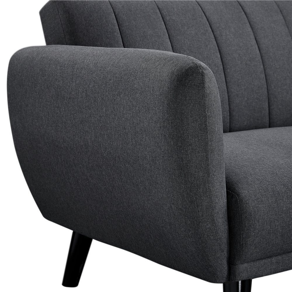 Yaheetech Schlafsofa, Klappsofa mit Schlaffunktion 3-Sitzer Sofa fürs Wohnzimmer