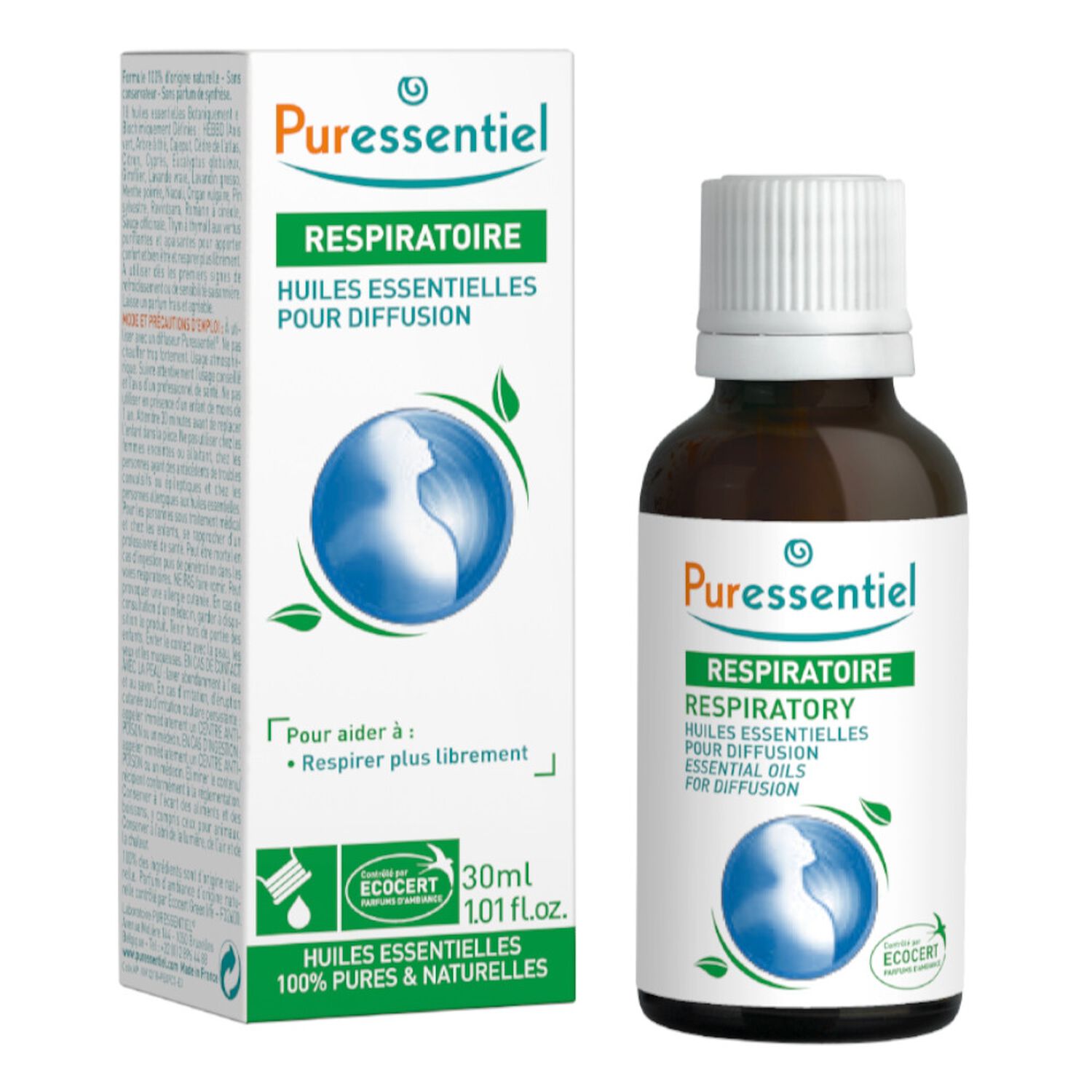 Puressentiel Diffuse Respi Huile Essentielles Pour Diffusion 30 ml