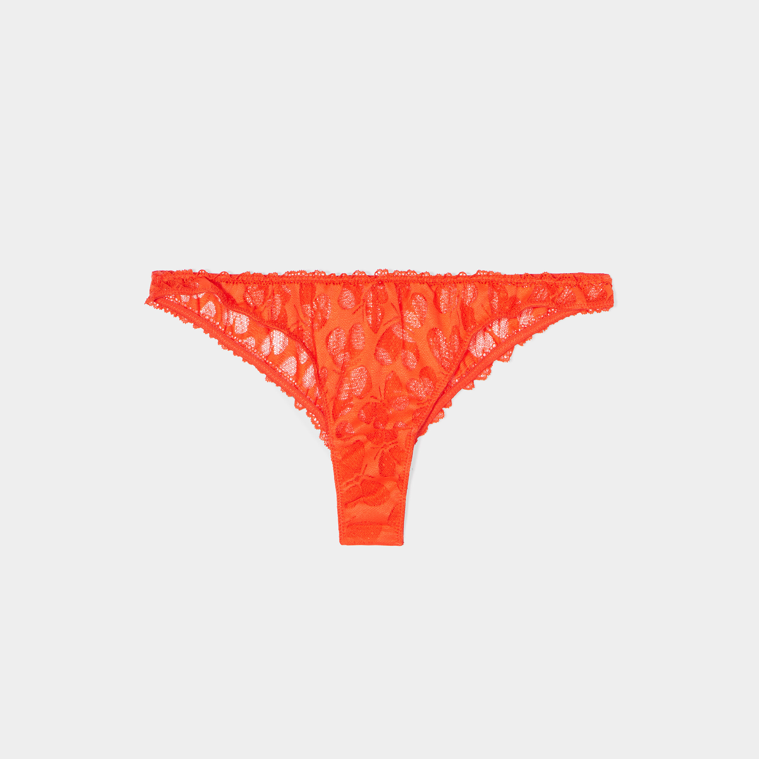 String en dentelle orange foncé femme | La Halle