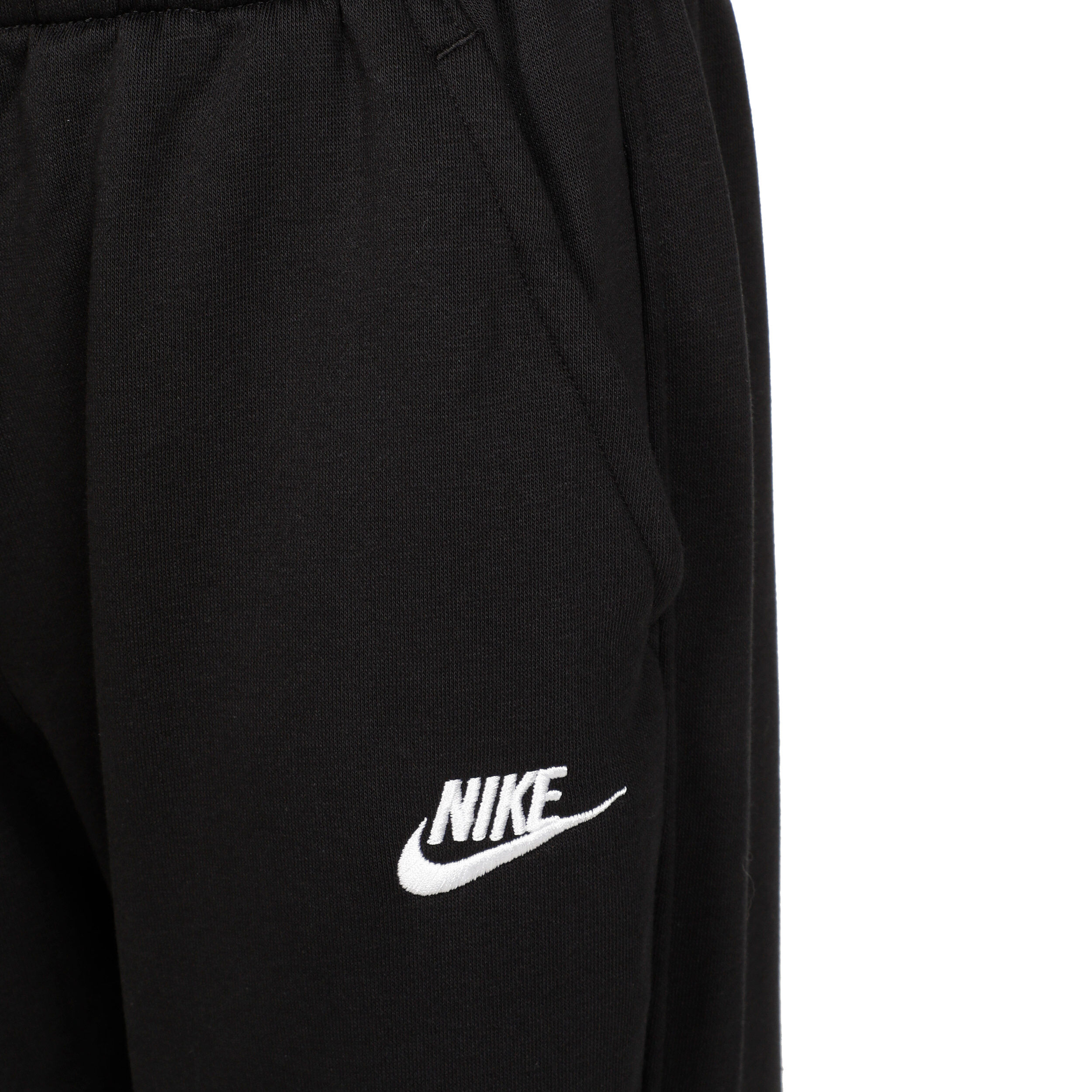 Club Fleece Loose Trainingshose Mädchen - Schwarz, Weiß