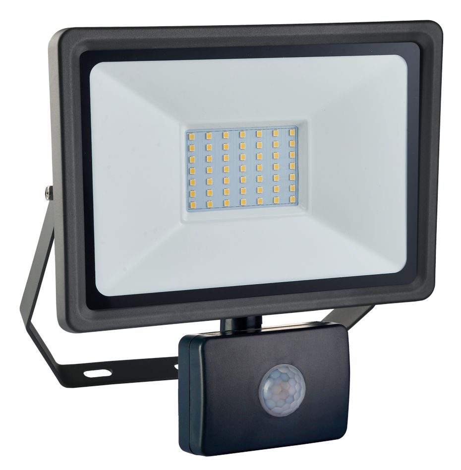 Lampă LED Schwabe 46335 Optiline IP44 50W cu senzor de mișcare cu cablu de conectare H05RN-F 3x1.0 1m