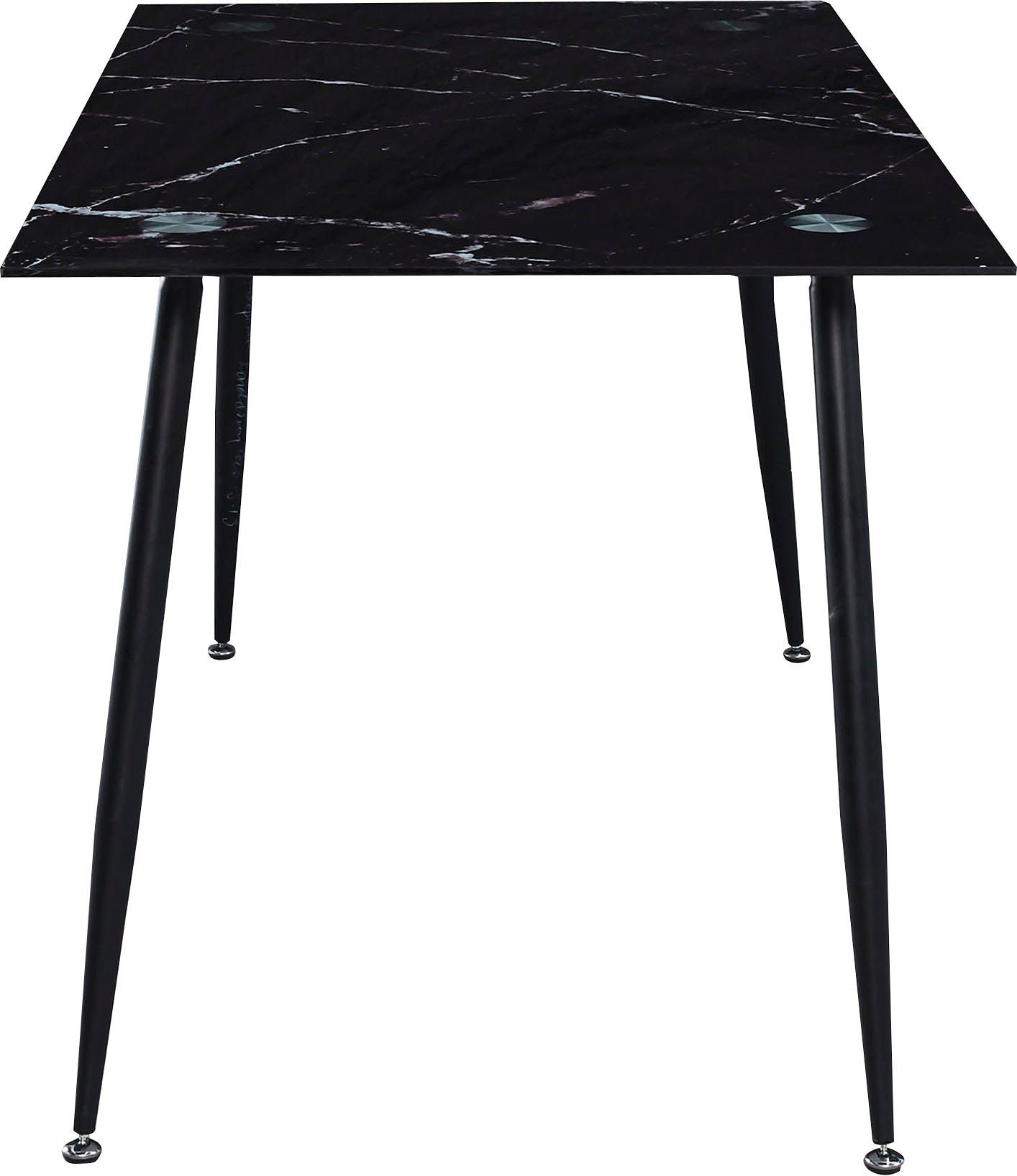 Homexperts Glastisch Romeo, Breite 140 cm, in Marmor-Optik