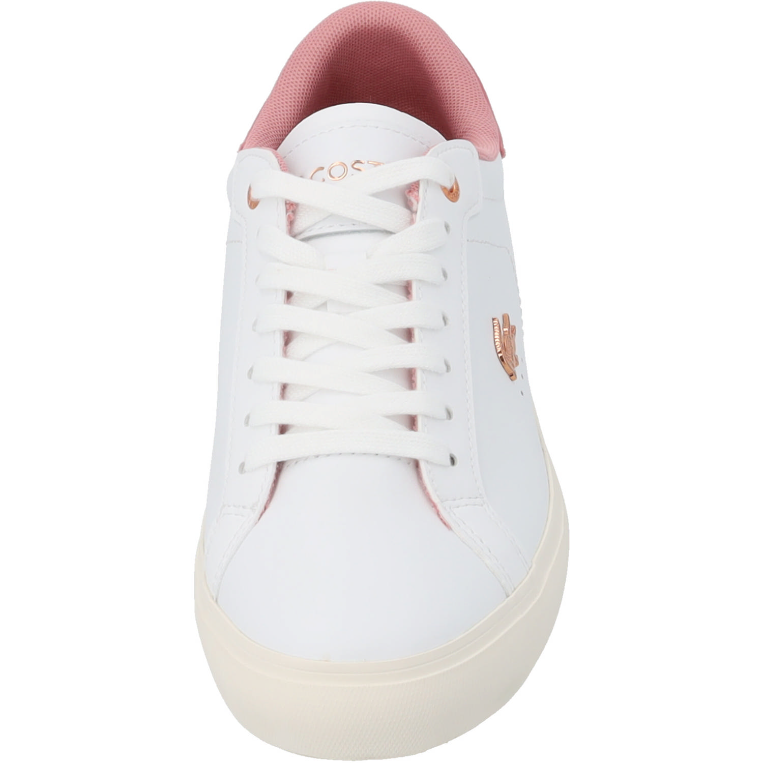 Lacoste Powercourt 47SFA0081, Schnürschuhe, Damen, weiß / light pink