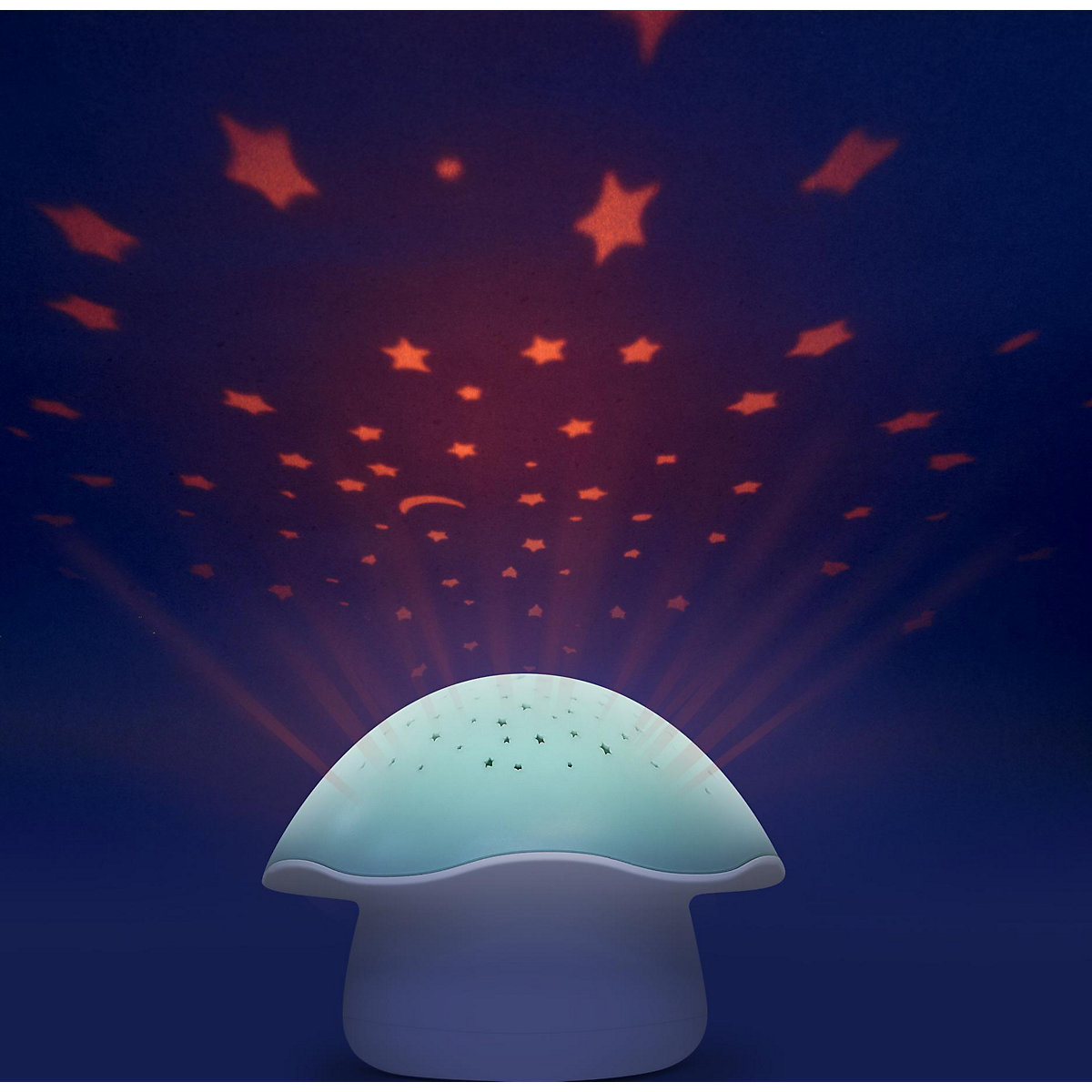 Nachtlicht Starry Mushroom blue, der Sternenpilz