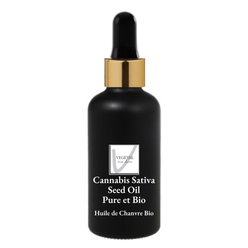 vegetal viva derm Cannabis Sativa Seed Oil BIO -Chanvre BIO Huile 100% Pure-BIO visage corps cheveux