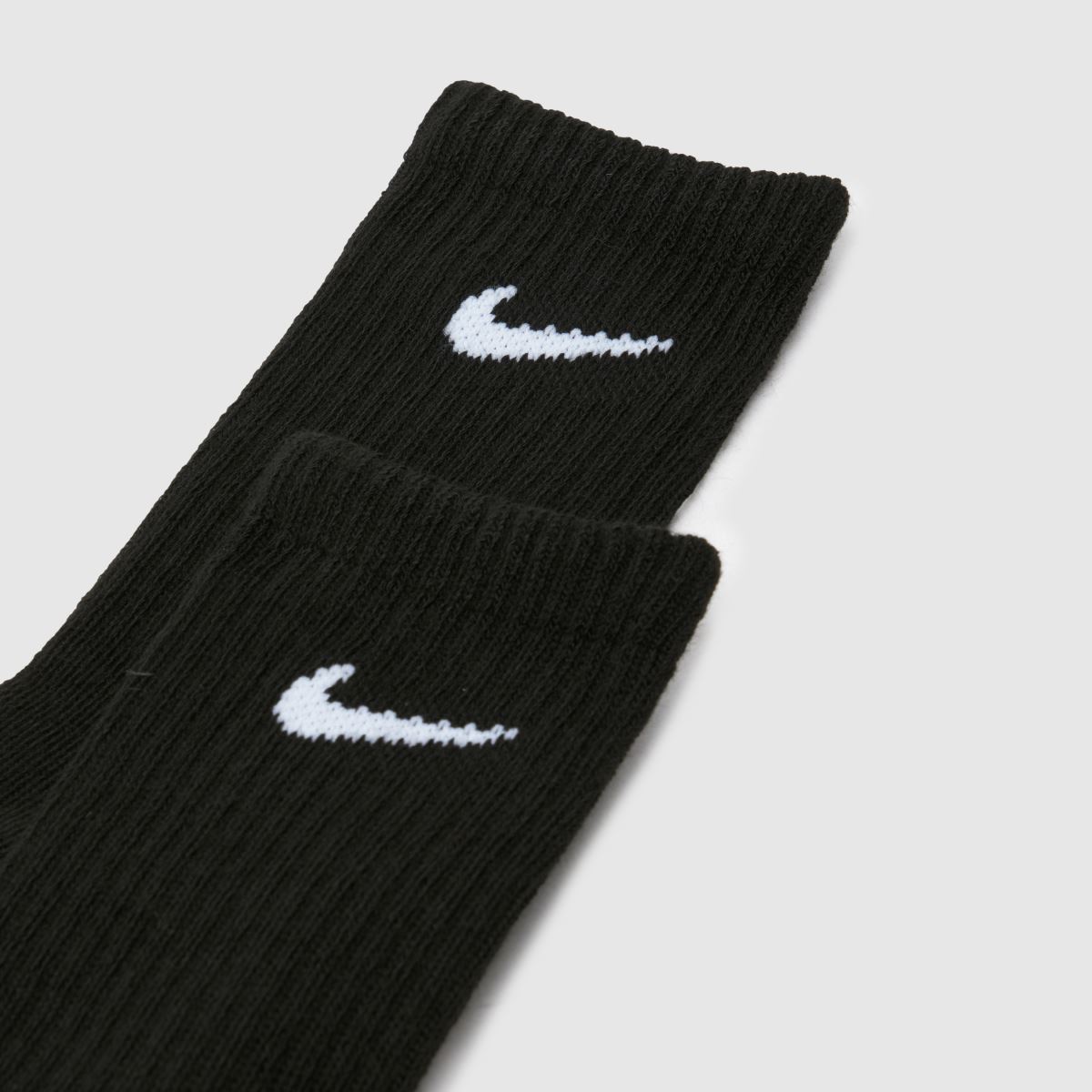 Nike svarta och vita barns basic crew-strumpor 3-pack