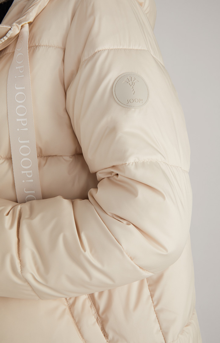 Oversized-Steppjacke in Offwhite