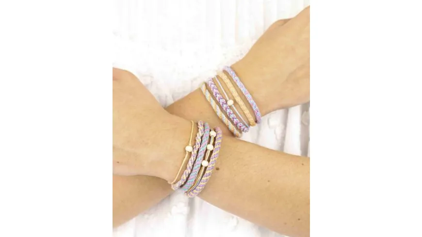 folia Kumihimo Bracelets Schmuckperlen Pastell Rainbow 16teilig