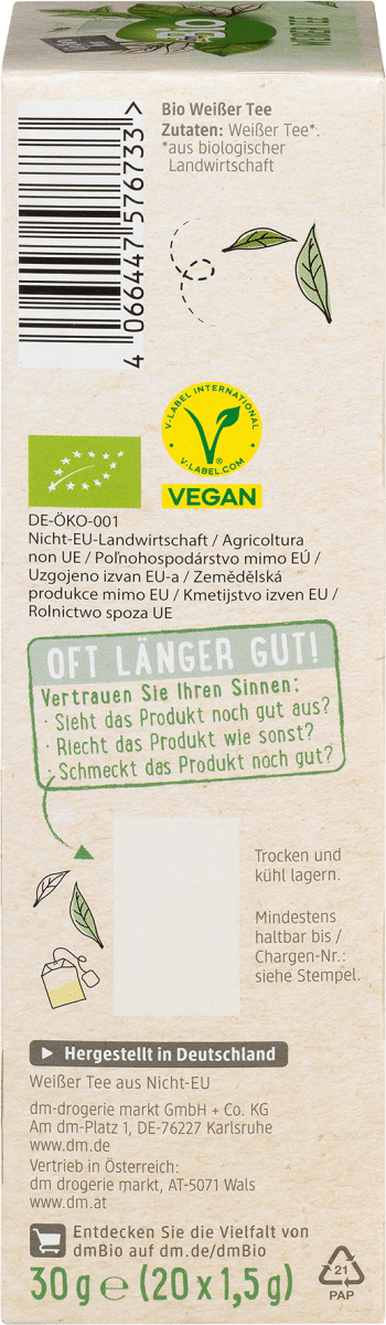 Weißer Tee (20 x 1,5g), 20 St