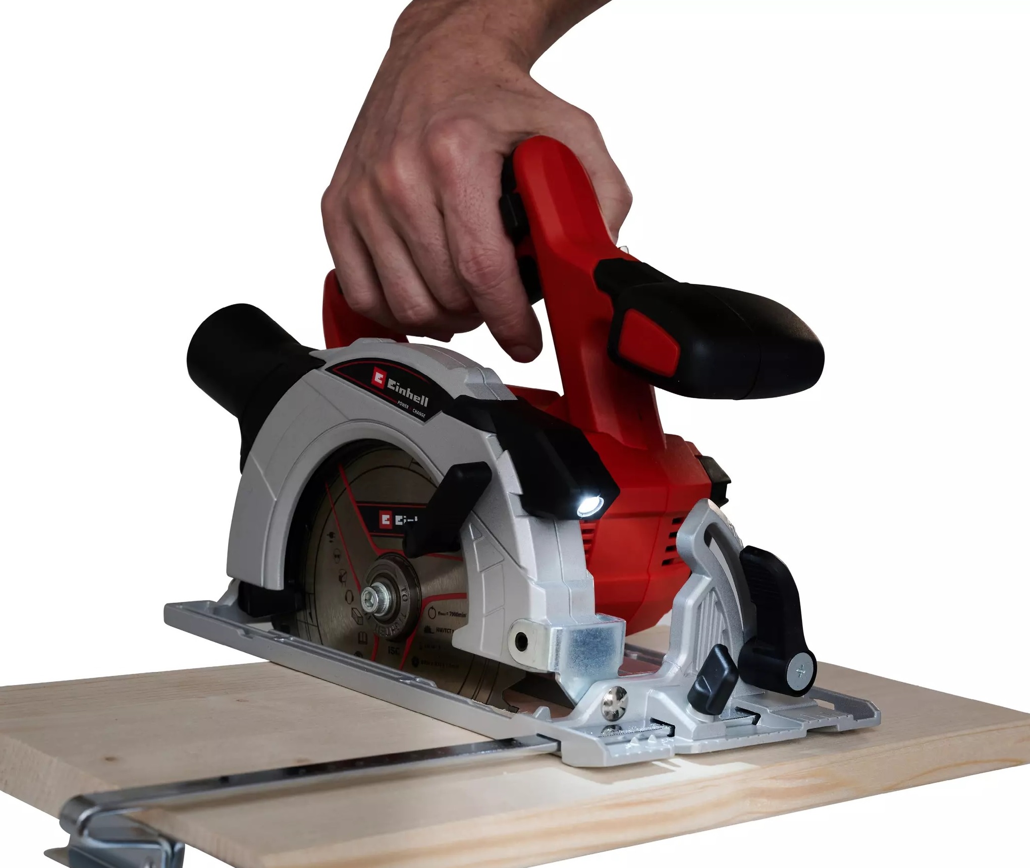 Fierăstrău circular fără fir Einhell 4331220 TE-CS 18/150 Li Solo 150 mm fără baterie și încărcător în cutie