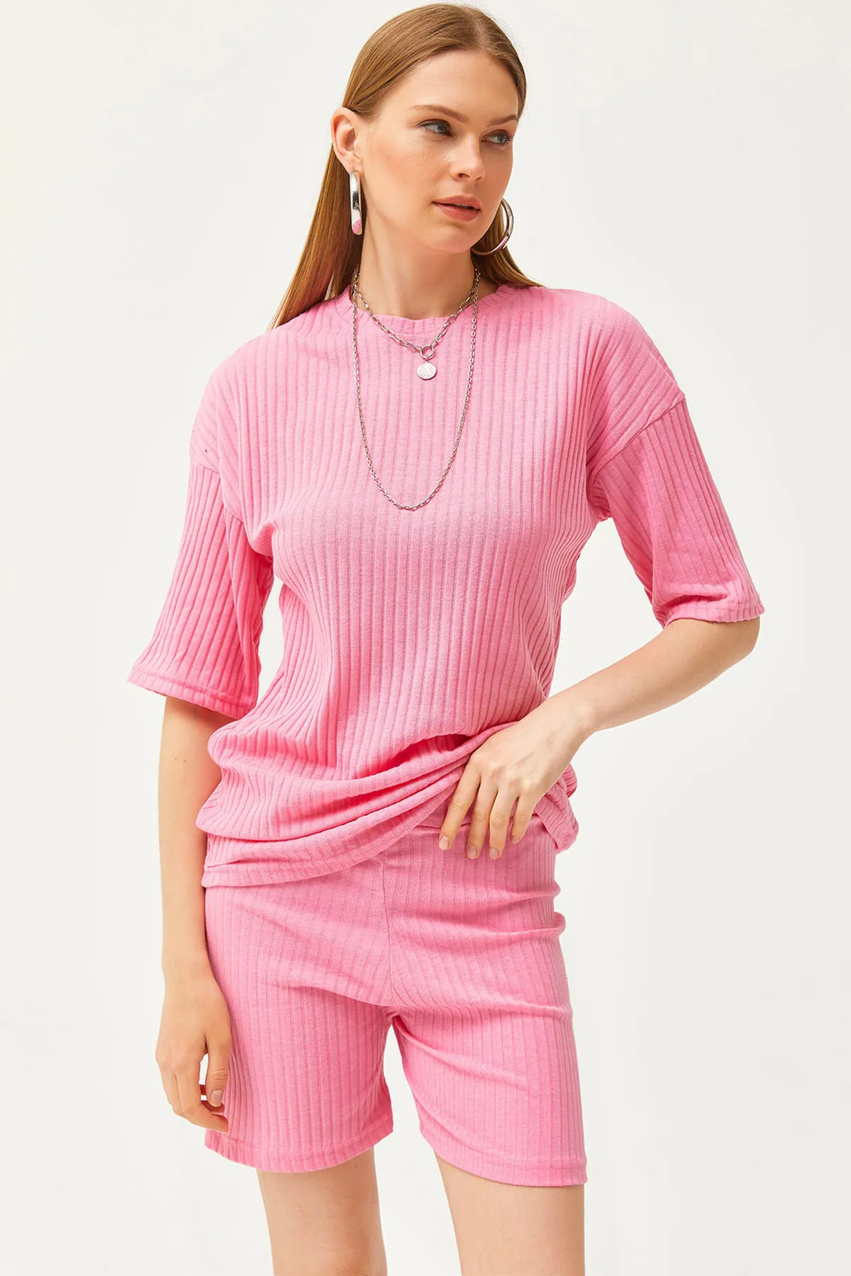 Olalook  Zweiteiler - Rosa - Oversized