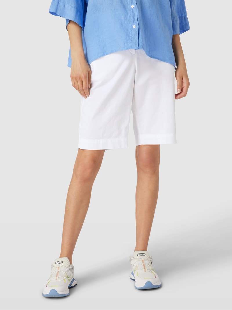 Bermudas mit Bügelfalten Modell 'VERA' in weiß