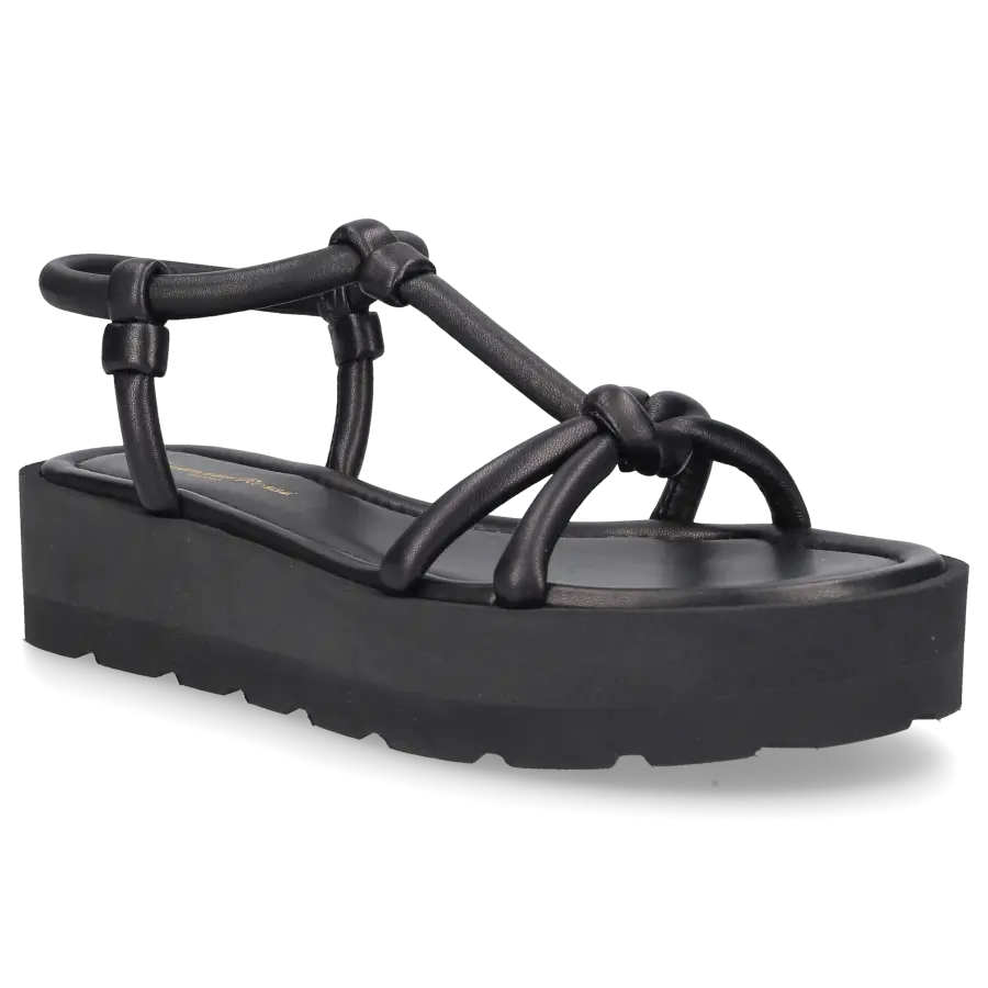 Gianvito Rossi - Plateausandalen MARINE Nappaleder - schwarz