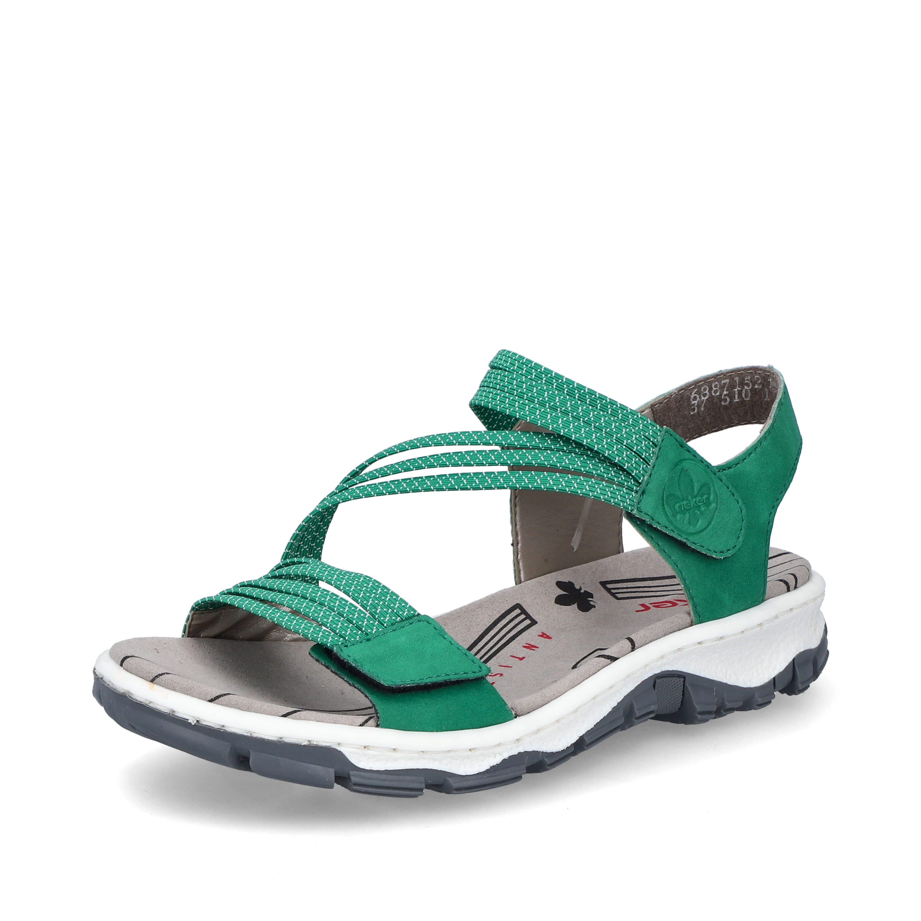 Rieker Damen Trekkingsandalen grasgrün