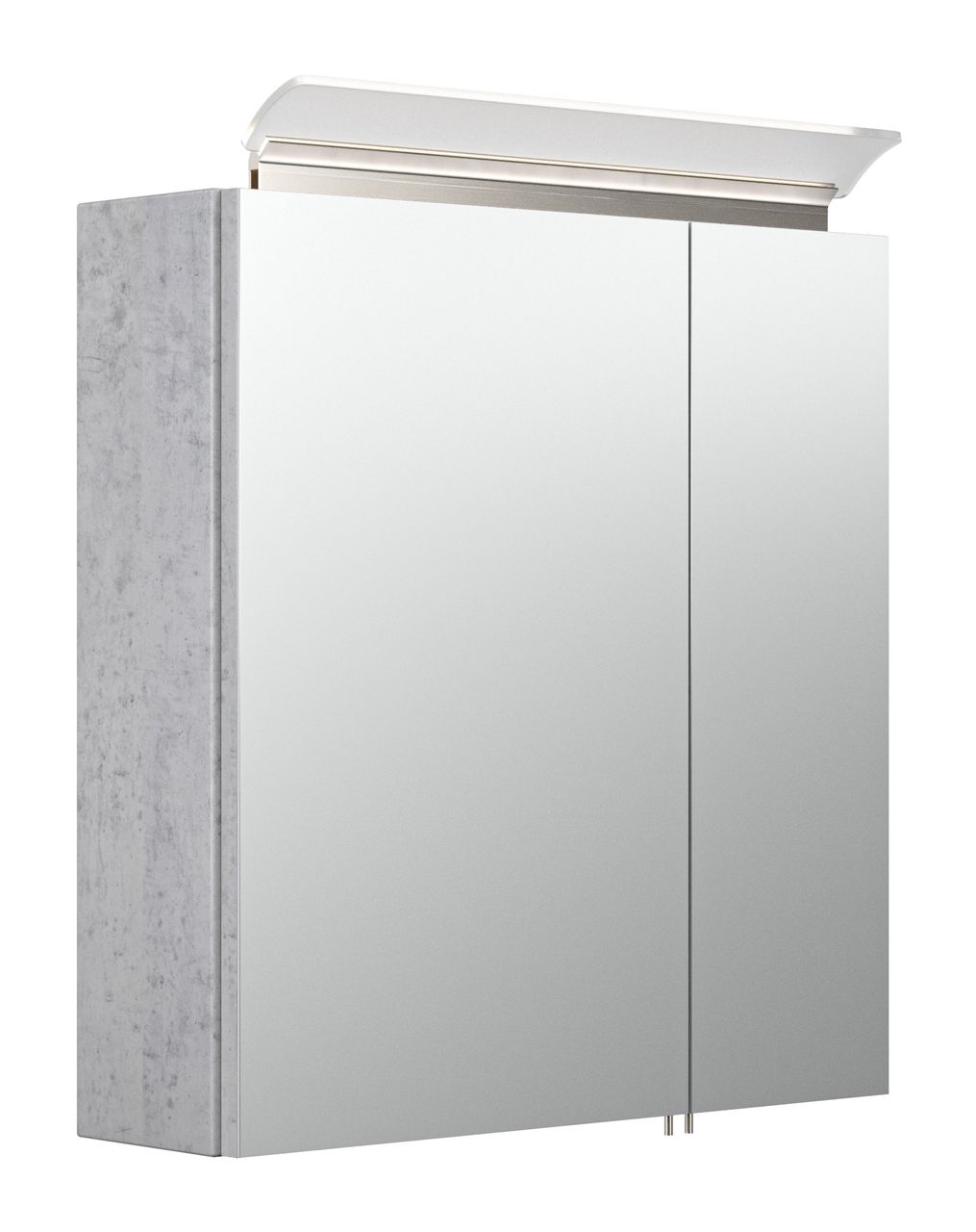 Posseik Spiegelschrank 60 inklusive LED-Acrylglaslampe beton EEK: F