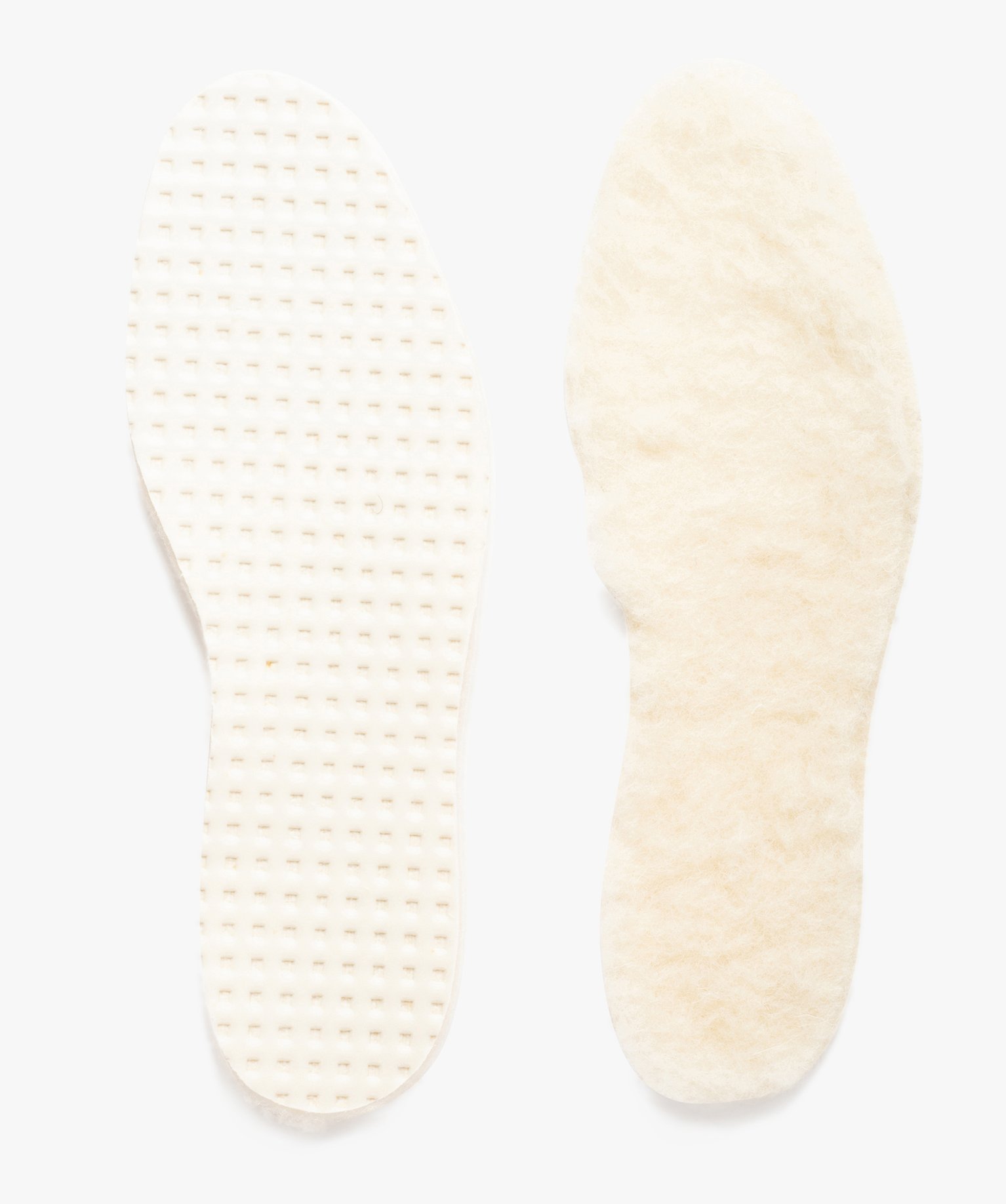 Semelles hiver en laine et latex blanc | GEMO