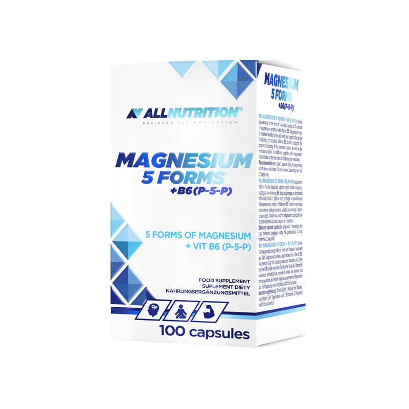 „Allnutrition“ magnio 5 formų + B6 (P-5-P), kapsulės