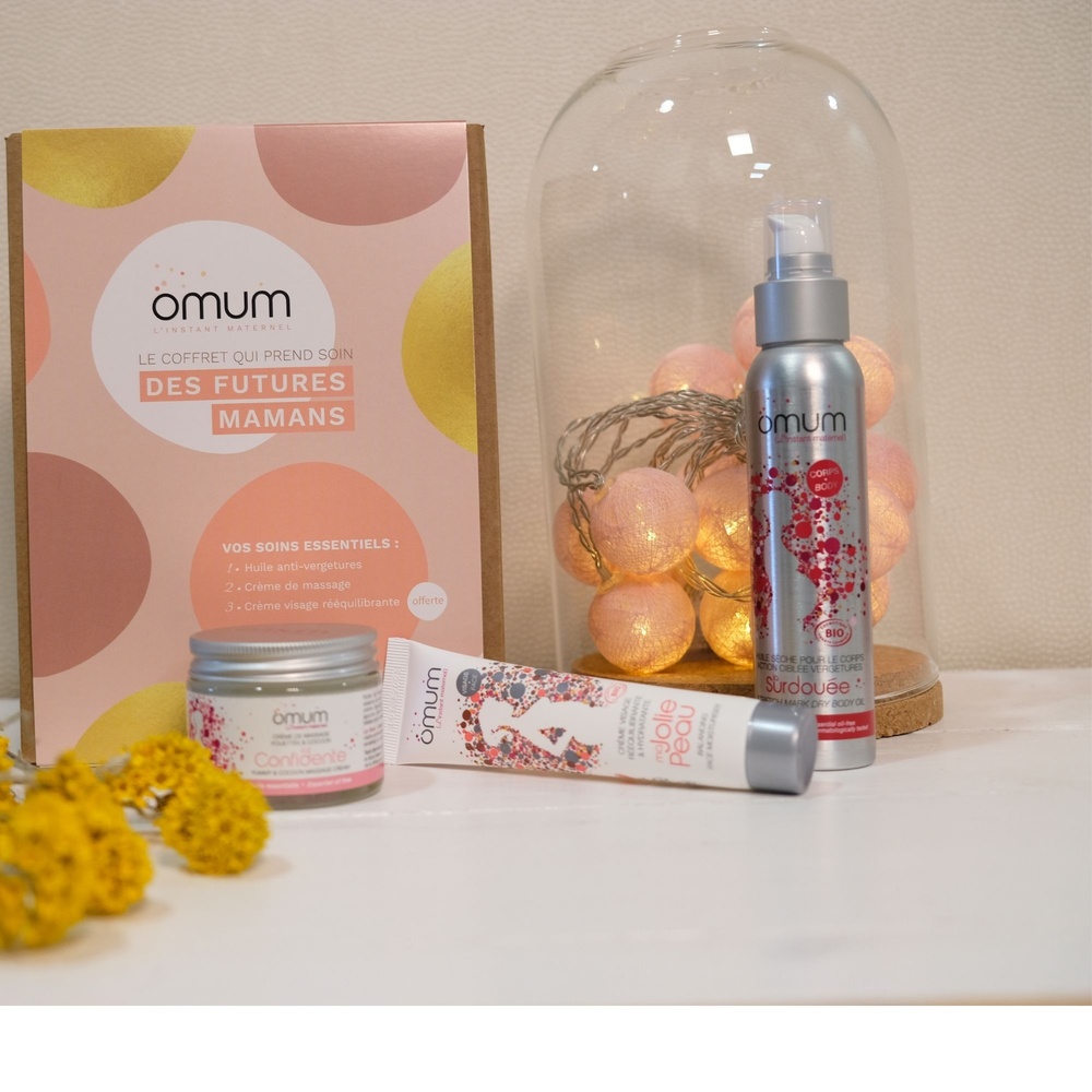 Omum Le Coffret qui prend soin des (futures)mamans Coffret 3 soins pour les (futurs) mamans