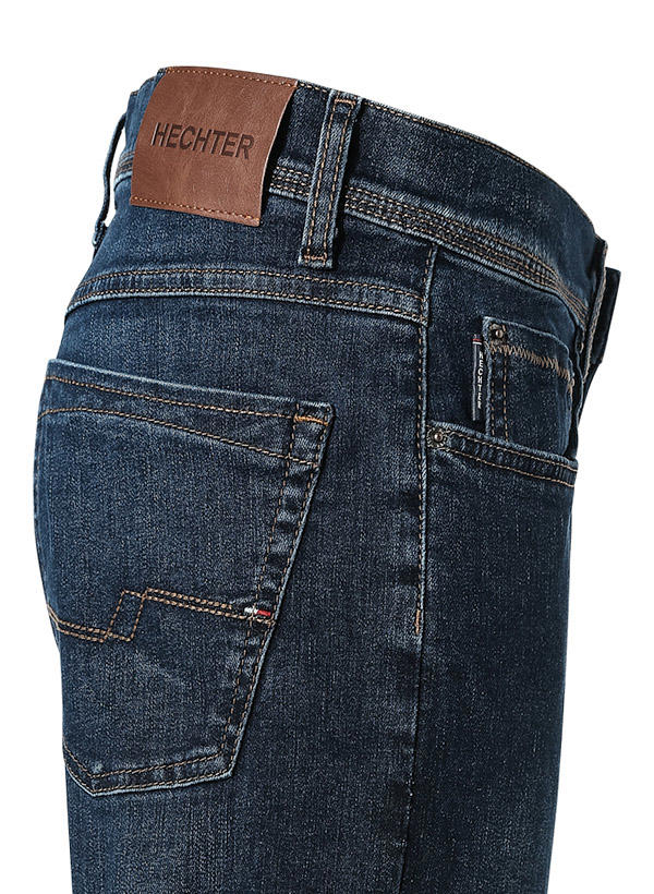 HECHTER PARIS, Jeans, Tapered Fit, Baumwoll-Stretch, navy