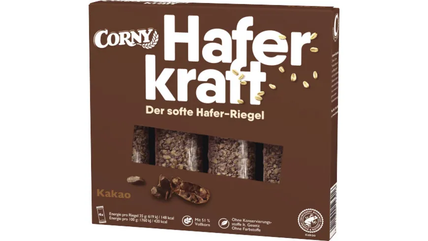 Corny Müsliriegel Haferkraft Kakao 140 g