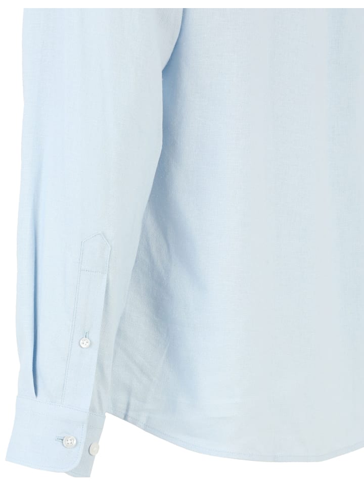 Steffen Klein Leinenhemd Tailored Fit in blau günstig kaufen