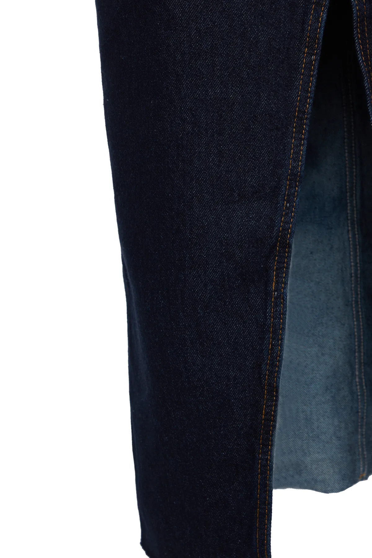 Trendyol Collection  Dunkelblauer geschlitzter Maxi-Jeansrock TWOSS23ET00290