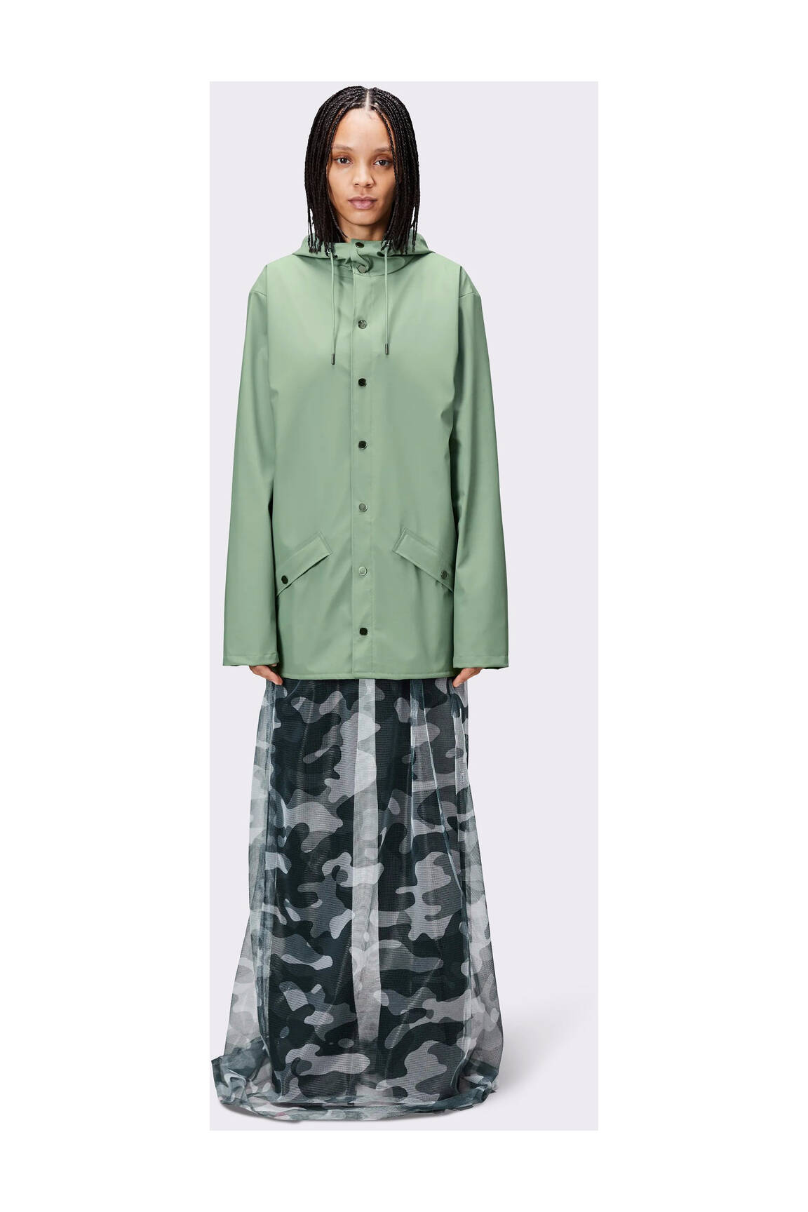 Rains Impermeables Trenchs Unisexe couleur vert