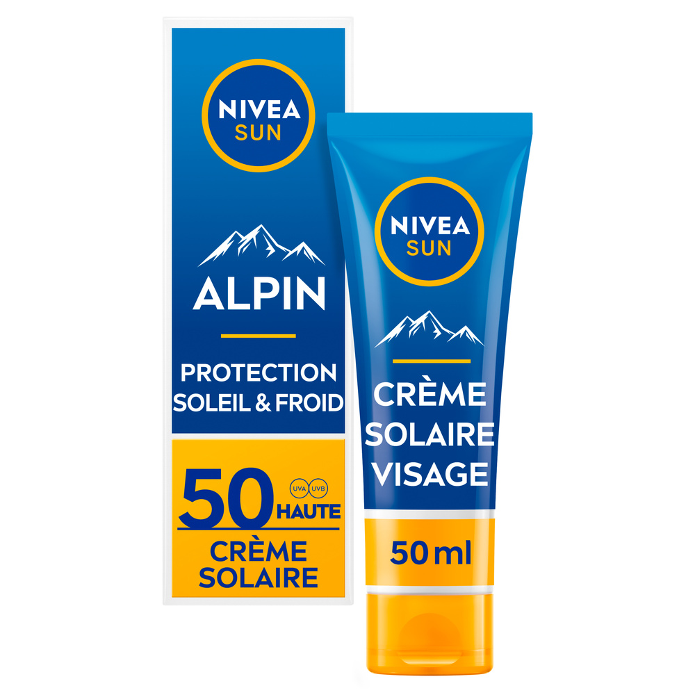 nivea SUN ALPIN - Protection Solaire Visage Conditions Hivernales FPS50 50ml Protection solaire visage Hiver