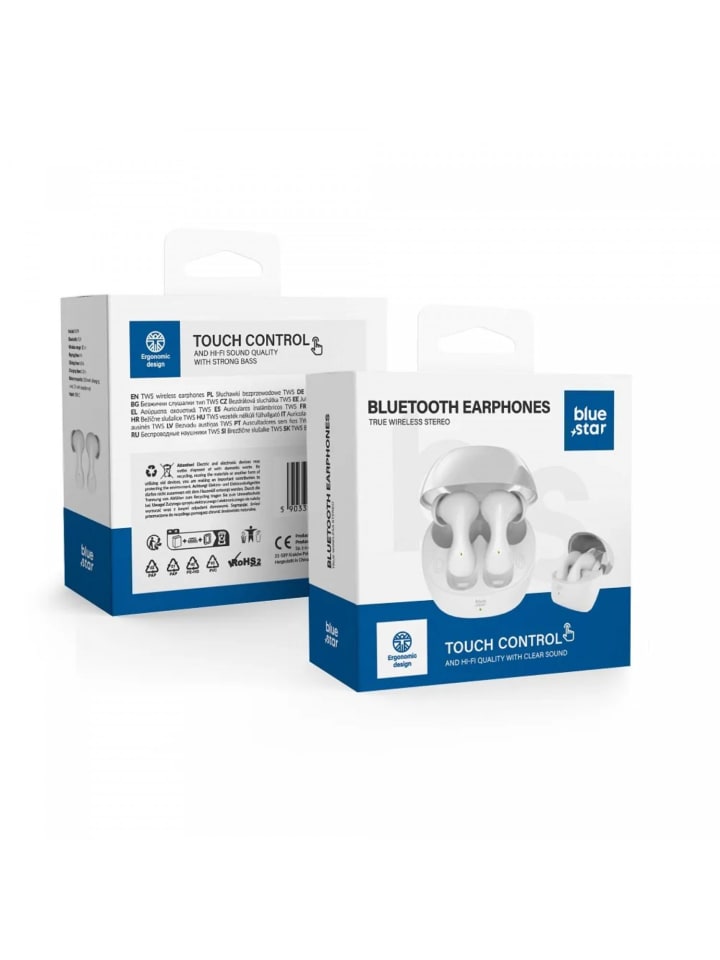 BlueStar Bluetooth Kopfhörer in Weiß In-Ear-Kopfhörer 200mAh in Weiß günstig kaufen onesize