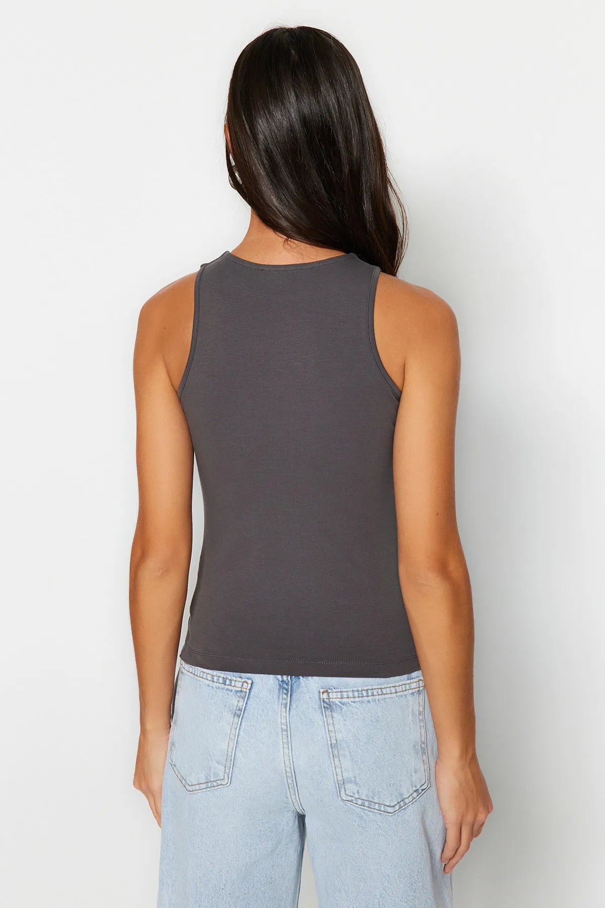 Trendyol Collection  Unterhemd - Grau - Slim Fit