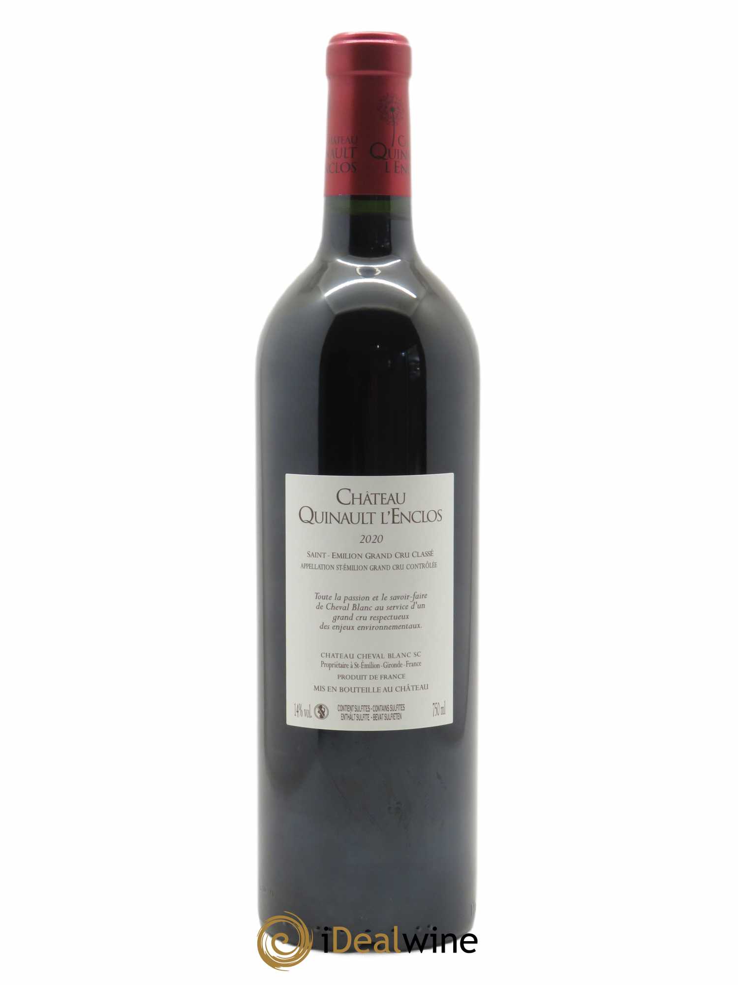 Château Quinault L'Enclos (CBO à partir de 6 bts) 2020 - Lot de 1 Bouteille