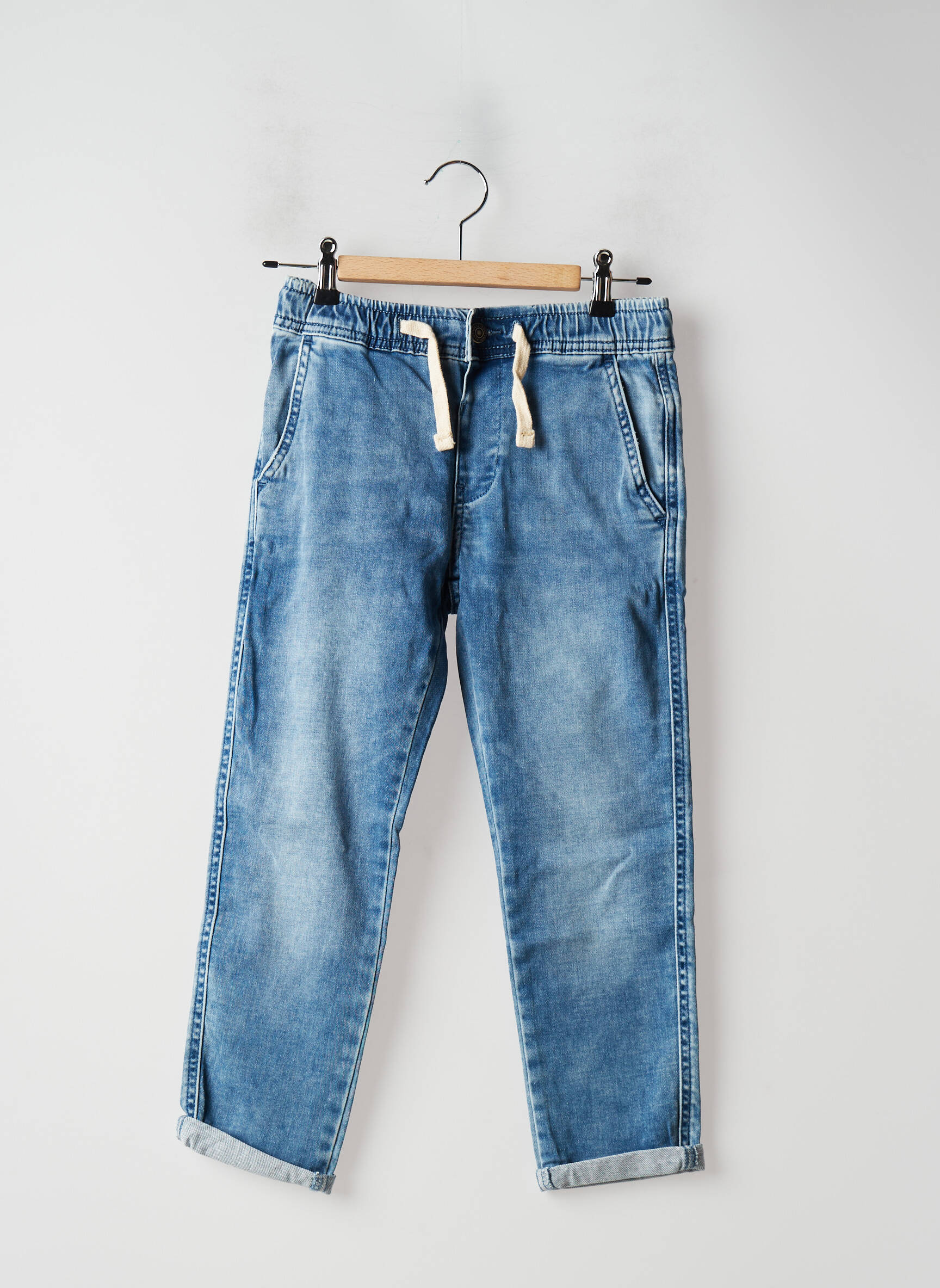 Teddy Smith Jean Mom Fille couleur bleu