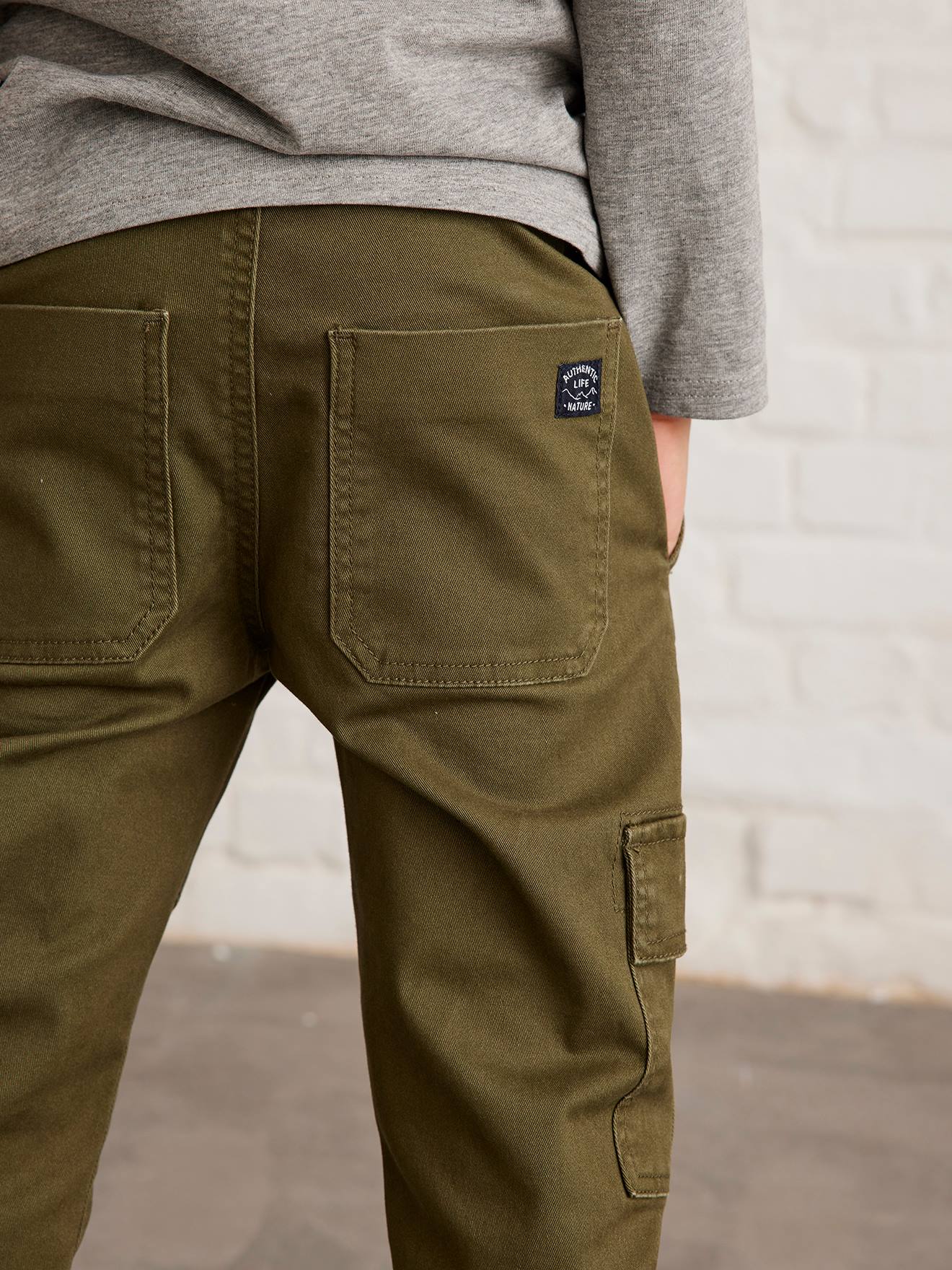 Pantalon battle garçon facile à enfiler navy