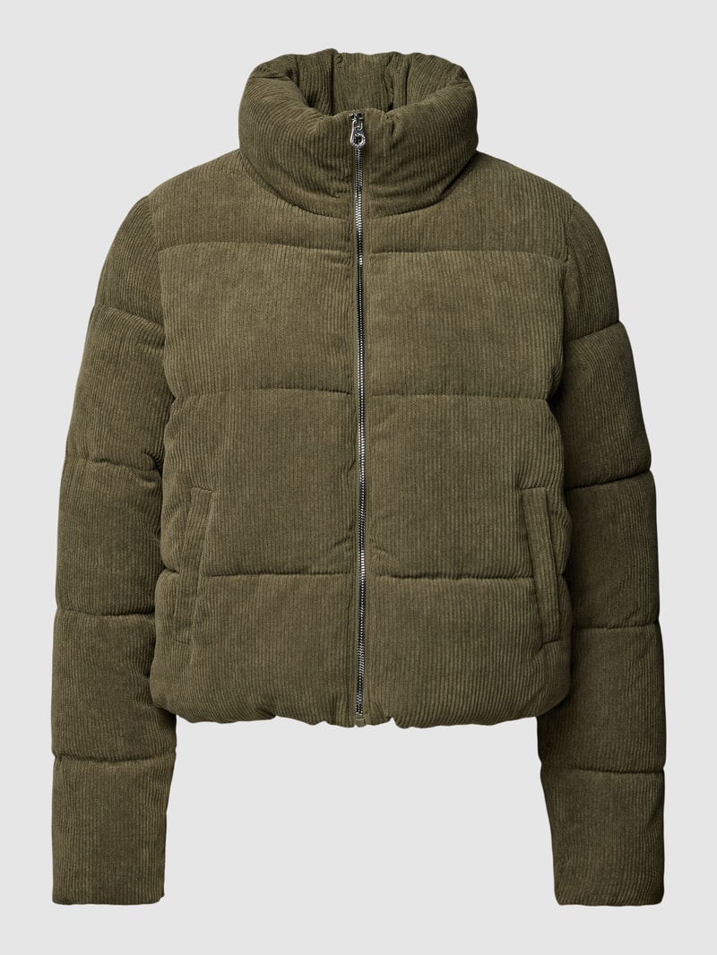 Cordjacke mit Stehkragen Modell 'NEWDOLLY' in olivgrün