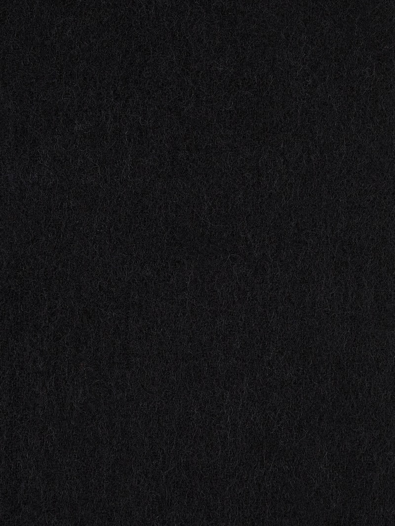 Schal mit Fransen Modell 'Solid' in schwarz