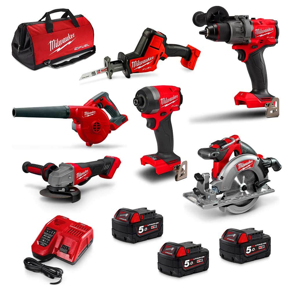 Pacote de 6 baterias MILWAUKEE FUEL™ de 18V (3 x 5,0 Ah) M18FPP6A3503B