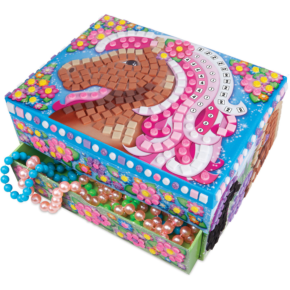 Sticky Mosaics Schmuckkästchen Pferd