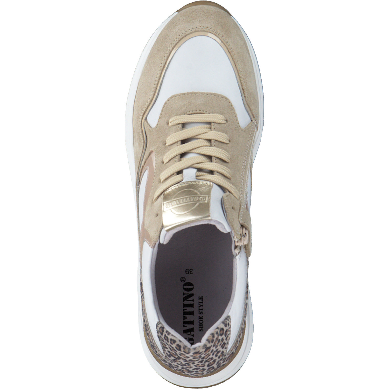 HIP Schuhe 1355, Schnürschuhe, Damen, beige combi