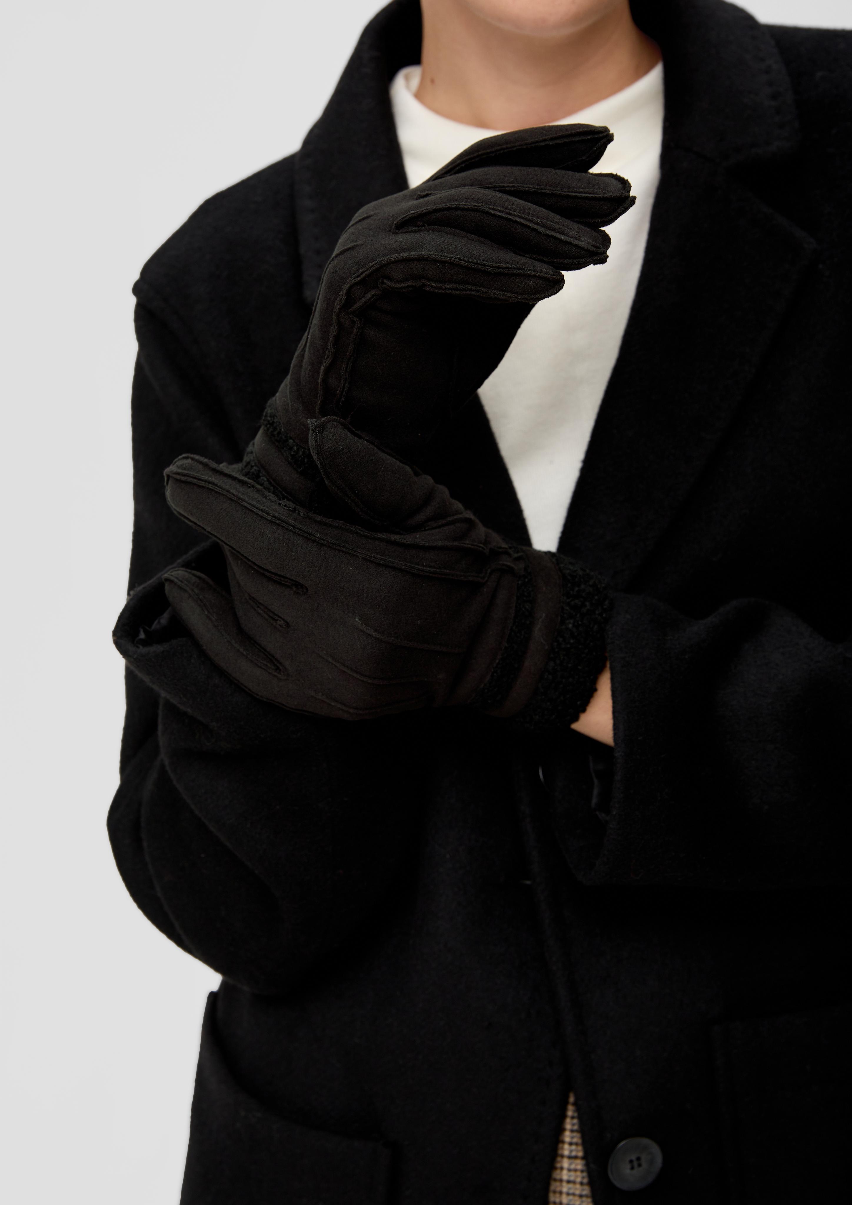 Fingerhandschuhe mit Teddyplüsch  2136602-9999