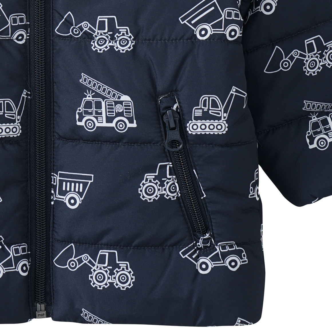 Baby Steppjacke mit Teddyplüsch